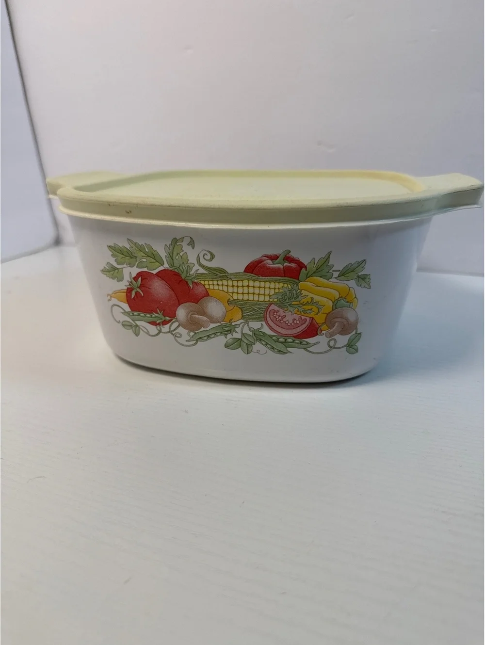 Corning Ware A-3-B Garden Harvest Casserole Baking Dish 3 Liter w/PYREX LID
